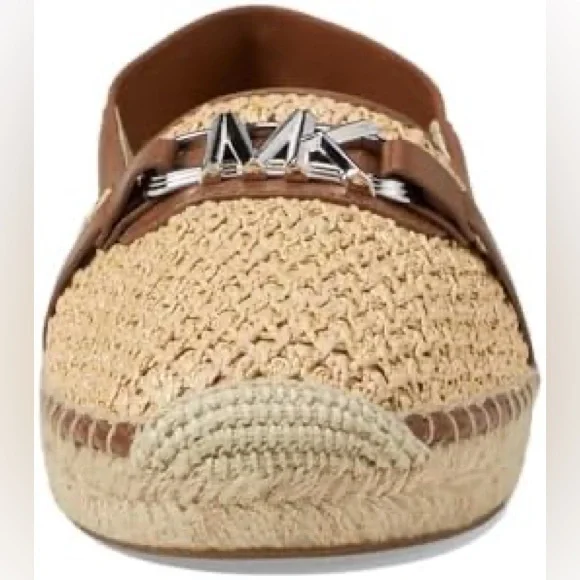 Michael Kors Ember Slip On Leather& Woven Espadrilles Size 10 A35 - Picture 3 of 13